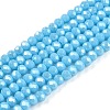 Electroplate Glass Beads Strands EGLA-A044-P2mm-A08-1