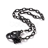Personalized ABS Plastic Cable Chain Necklaces NJEW-JN03220-09-1