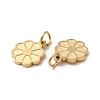 Ion Plating(IP) 304 Stainless Steel Pendant Cabochon Setting for Enamel STAS-C070-15G-2