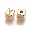 Brass Micro Pave Cubic Zirconia Beads KK-K238-16G-Y-2