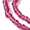 Transparent Glass Beads Strands X-GLAA-C019-01A-05-3