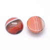 Natural Banded Agate Cabochons G-P393-R40-12mm-2