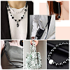 300Pcs 15 Style Baking Paint/Spray Painted Crackle/Drawbench Transparent Glass Beads Strands DIY-HY0001-33-6