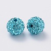 Grade A Rhinestone Pave Disco Ball Beads RB-Q102-10-2