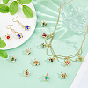 100Pcs Rack Plating Eco-Friendly Iron Pendants IFIN-DC0001-09-5