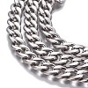 Tarnish Resistant 304 Stainless Steel Cuban Link Chains CHS-P007-14P-2