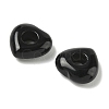 Natural Black Obsidian European Beads G-C252-01A-2