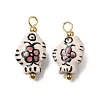 Handmade Porcelain Pendants PR-CBA0027-06G-02-1