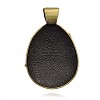 Tibetan Style Egg/Teardrop Alloy Big Pendants PALLOY-J659-21AB-3A-2