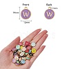 120Pcs 12 Colors Golden Plated Alloy Charms ENAM-SZ0001-64W-4