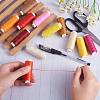 12Rolls 12 Colors Waxed Polyester Cord YC-SZ0001-03C-4