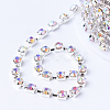 Brass Rhinestone Strass Chains CHC-T002-SS16-02S-2