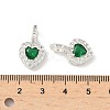 Brass Micro Pave Cubic Zirconia Pendants KK-Z139-05S-4