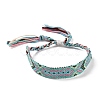 Polyester-cotton Braided Rhombus Pattern Cord Bracelet FIND-PW0013-001A-19-1