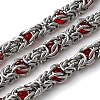 304 Stainless Steel Byzantine Chains CHS-K024-06P-02-1