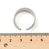 304 Stainless Steel Double Color Cuff Rings RJEW-S635-01GP-A-5