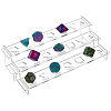 1 Bag 3-Tier Acrylic Polyhedral Dice Organizer Display Riser Racks ODIS-BC0001-37-1