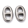 Non-Tarnish 304 Stainless Steel Connector Charms X-STAS-H140-01B-P-1