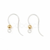 Transparent Resin Earring Hooks LS-RESI-G050-01G-1