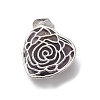 Natural Amethyst Pendants G-B042-01P-05-2