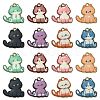16Pcs 8 Styles Alloy Enamel Pendants ENAM-CJ0004-93-1