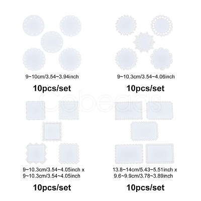 4Sets 4 Styles Lace Papers DIY-BC0002-90-1