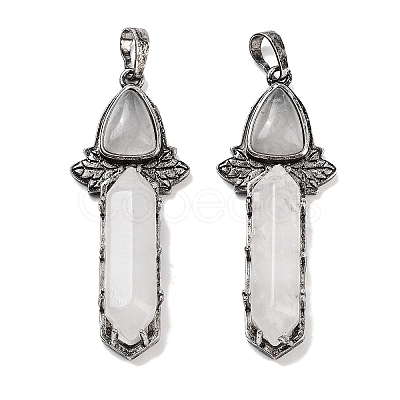 Natural Quartz Crystal Sword Big Pendants G-Q163-08AS-01-1
