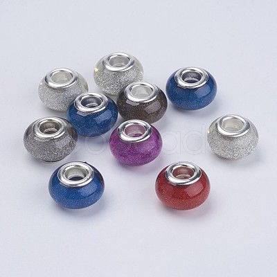 Large Hole Resin European Beads OPDL-R118-M2-1