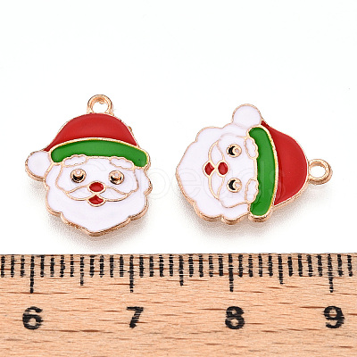 Christmas Theme Alloy Enamel Pendants ENAM-N056-403G-1