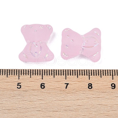 Frosted Transparent Acrylic Beads X1-OACR-P029-20B-01-1