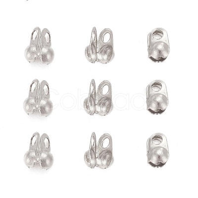 Tarnish Resistant 304 Stainless Steel Bead Tips X-STAS-R063-19-1