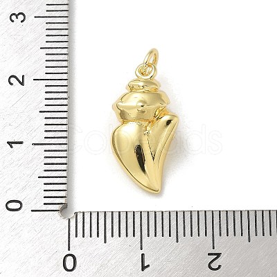 Brass Micro Pave Clear Cubic Zirconia Pendants KK-U046-02G-06-1
