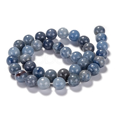 Dyed & Heated Natural Blue Aventurine Beads Strands LS-G-F380-10mm-1