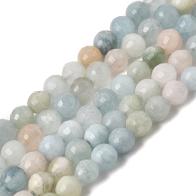 Natural Morganite Beads Strands GG-CBA0166-A01-6mm-1