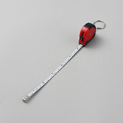 TPR & ABS & Stainless Steel Tape Measures AJEW-WH0481-61G-1