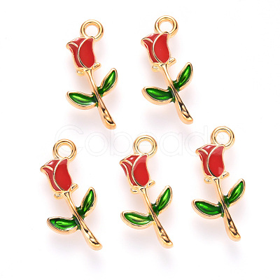 Alloy Enamel Pendants ENAM-S121-048-1