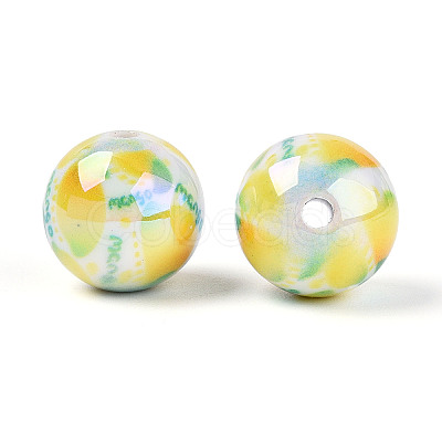 Printed Opaque Acrylic Beads X1-MACR-T048-04M-1