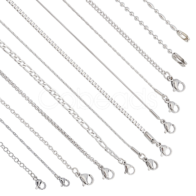 304 Stainless Steel Chain Necklaces STAS-PH0018-41P-1