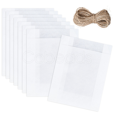50Pcs Rectangle Paper Baking Bags CARB-SP0001-05A-01-1