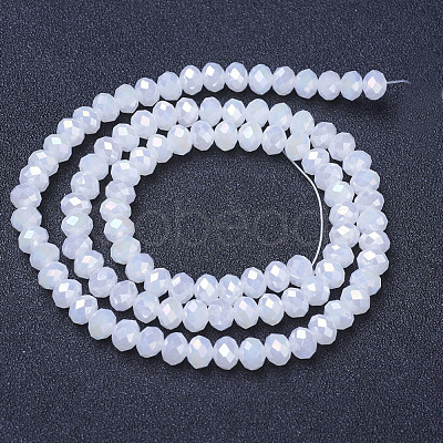 Electroplate Glass Beads Strands EGLA-A034-J3mm-B07-1