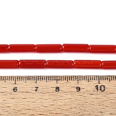 Opaque Solid Color Glass Beads Strands GLAA-N070-01A-CM-1
