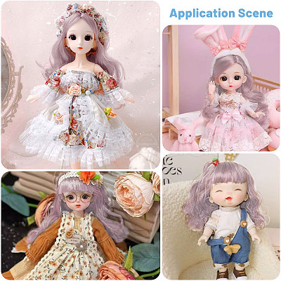 Artificial Wool Doll Wig Hair AJEW-WH0609-186F-1