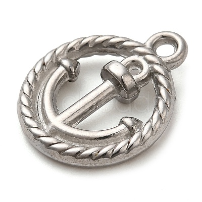 304 Stainless Steel Pendants STAS-M070-16P-1