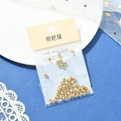 SHEGRACE Brass Round Beads XGRPCU698-291G-1