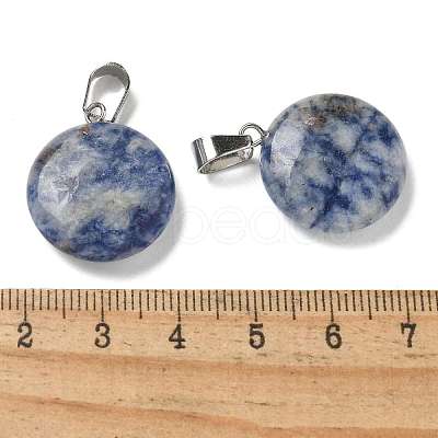 Natural Blue Spot Jasper Pendants G-B127-14P-09-1