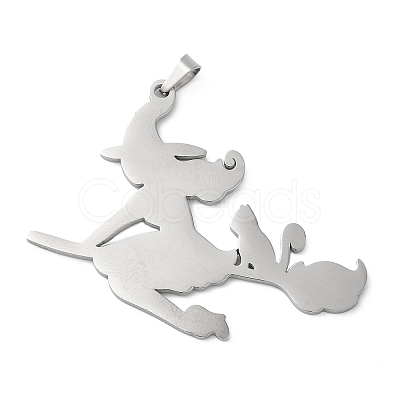 Non-Tarnish Halloween 304 Stainless Steel Big Pendants STAS-R122-14P-1