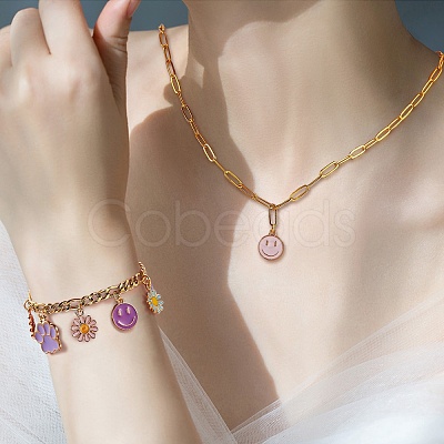 80Pcs 20 Style Alloy Enamel Pendants FIND-SZ0002-31-1