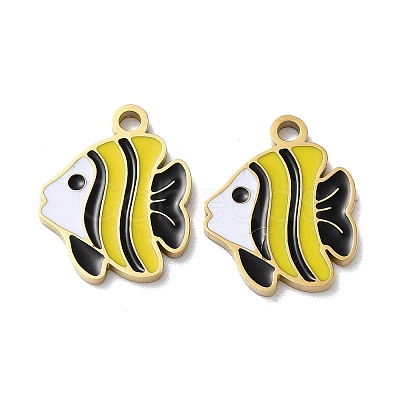 Ion Plating(IP) 304 Stainless Steel Pendants STAS-C083-10G-01-1