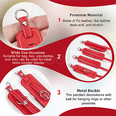 PU Leather Pendant Decorations AJEW-WH0270-193A-1