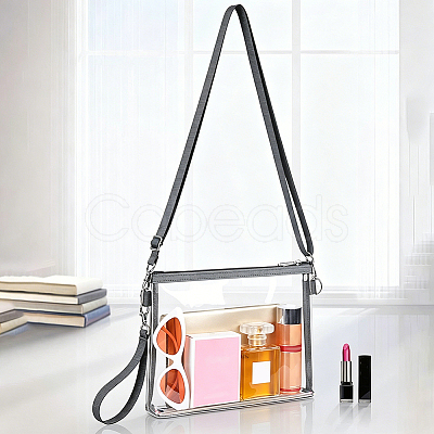 Waterproof Transparent PVC Crossbody Bags AJEW-WH20115-05A-1